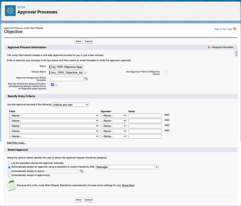 Approval Process Axy OKR